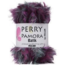 Ritzz Perry Pamora Batik Uzun Tüylü Mor Gri
