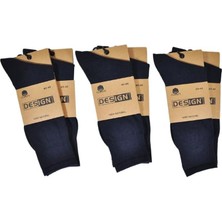 Design Erkek Natural Organik Naylonsuz Dikişsiz Çorap 12'li