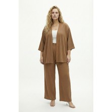 Şuranur Bürümcük Kumaş Kimono Takım