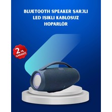 Marsilyan Ipx5 Su Geçirmez Taşınabilir Bluetooth Hoparlör Renkli Işıklı