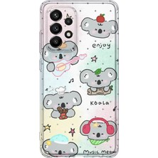 Lelia Samsung Galaxy A33 Uyumlu Baskılı Şeffaf Telefon Kılıfı | Koleksiyon: Cute Animals