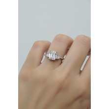 By Barun Kadın 925 Ayar Gümüş Ayarlanabilir Baget Yüzük