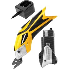 PremiumPort Şarjlı Tek Akülü Makas, Kumaş ve Deri Kesim Aracı