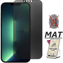 Teknoparkta Apple iPhone 13 Pro Mat Seramik Cam Nano Esnek Kırılmaz Full Tam Kaplayan Ekran Koruyucu