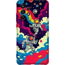 Lelia Samsung Galaxy A72 Uyumlu Baskılı Şeffaf Telefon Kılıfı | Koleksiyon: Cosmicwhisper Skyset