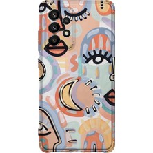 Lelia Samsung Galaxy A32 Uyumlu Baskılı Şeffaf Telefon Kılıfı | Koleksiyon: Oneline Essence