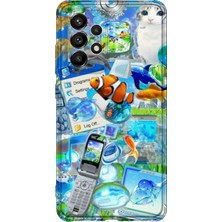 Lelia Samsung Galaxy A13 Uyumlu Baskılı Şeffaf Telefon Kılıfı | Koleksiyon: Aeroglass Mirage