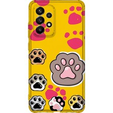 Lelia Samsung Galaxy A33 Uyumlu Baskılı Şeffaf Telefon Kılıfı | Koleksiyon: Pawprint Stories