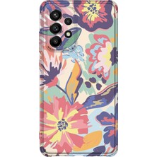 Lelia Samsung Galaxy A13 Uyumlu Baskılı Şeffaf Telefon Kılıfı | Koleksiyon: Floraluxe Botanica