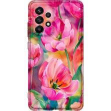 Lelia Samsung Galaxy A32 Uyumlu Baskılı Şeffaf Telefon Kılıfı | Koleksiyon: Pastelbloom Soft Series