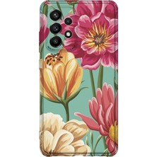 Lelia Samsung Galaxy A32 Uyumlu Baskılı Şeffaf Telefon Kılıfı | Koleksiyon: Floraluxe Botanica