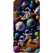 Lelia Samsung Galaxy A72 Uyumlu Baskılı Şeffaf Telefon Kılıfı | Koleksiyon: Cosmicwhisper Skyset