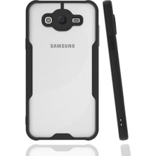 Buğz Samsung Galaxy J7 Kılıf Platin Silikon - Siyah