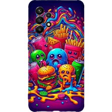 Lelia Samsung Galaxy A52 Uyumlu Baskılı Şeffaf Telefon Kılıfı | Koleksiyon: Snacktoon Delight