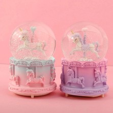 Marsilyan- Orta Boy Müzikli Unicorn Kar Küresi
