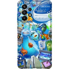 Lelia Samsung Galaxy A13 Uyumlu Baskılı Şeffaf Telefon Kılıfı | Koleksiyon: Aeroglass Mirage