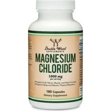 Double Wood Magnesium Chloride (Özelsporcugıdaların'dan !!) (Cloruro De Magnesio) 180 Capsul 1000MG.ABD Menşei.39.
