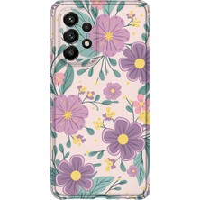 Lelia Samsung Galaxy A72 Uyumlu Baskılı Şeffaf Telefon Kılıfı | Koleksiyon: Pastelbloom Soft Series