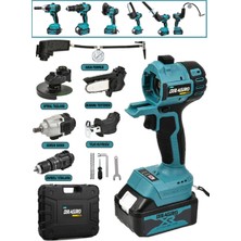 PremiumPort Çok Fonksiyonlu Taşlama ve Vidalama Seti, Hava ve Akülü Çözümler