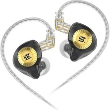 Kz Edx Ultra In-Ear Monitor Dinamik Sürücü Hifi Iem Kulak Içi Kulaklık (Black-Siyah)