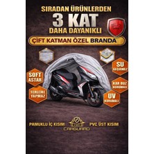 Carguard Rks Freccia 150 cc Fitilli Motosiklet Brandası Motor Örtüsü - Arka Çanta Uyumlu