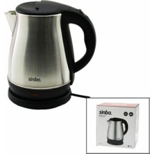 Allians 1.8l Kablosuz Çelik Kettle, 360° Dönebilir, Otomatik Kapanma
