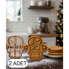 2li Noel Askeri Fındıkkıran Kurabiye Kalıbı Şapkalı Asker Çift Parça Şeker ve Oyun Hamuru