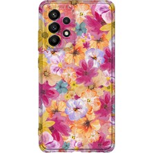 Lelia Samsung Galaxy A73 Uyumlu Baskılı Şeffaf Telefon Kılıfı | Koleksiyon: Floraluxe Botanica