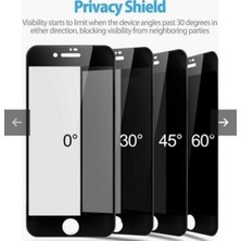 Teknoparkta Apple iphone 8 Mat Hayalet Ekran Gizli Privacy Tam Kaplayan Kırılmaz Cam Seramik Nano Ekran Koruyucu Siyah