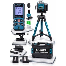 PremiumPort M16 Köşe Yeşil Çizgi Lazer Terazi 360° Miknatisli Otomatik Hizalama