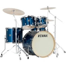 Tama CK52KRS-ISP - Superstar Classic Maple Indigo Sparkle 5 Parça (22B/10T/12T/16F/14S) Akustik Davul Seti