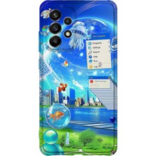 Lelia Samsung Galaxy A73 Uyumlu Baskılı Şeffaf Telefon Kılıfı | Koleksiyon: Aeroglass Mirage