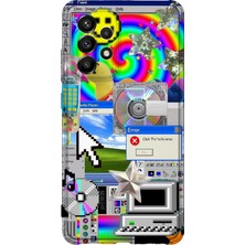 Lelia Samsung Galaxy A32 Uyumlu Baskılı Şeffaf Telefon Kılıfı | Koleksiyon: Aeroglass Mirage