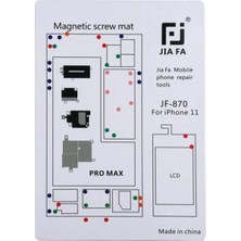 Bi Seyyar Jıafa JF-870 iPhone 11 Pro Max Mıknatıslı Çalışma Hasırı Vida GOSTERGELI-(5775)