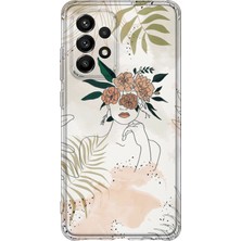 Lelia Samsung Galaxy A72 Uyumlu Baskılı Şeffaf Telefon Kılıfı | Koleksiyon: Oneline Essence