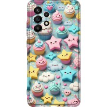 Lelia Samsung Galaxy A73 Uyumlu Baskılı Şeffaf Telefon Kılıfı | Koleksiyon: Kawaiimilk Dreamies