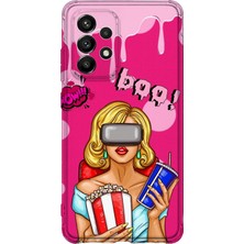 Lelia Samsung Galaxy A73 Uyumlu Baskılı Şeffaf Telefon Kılıfı | Koleksiyon: Queenmode Femme