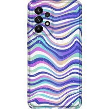 Lelia Samsung Galaxy A13 Uyumlu Baskılı Şeffaf Telefon Kılıfı | Koleksiyon: Colorwave Flux