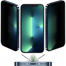 Teknoparkta Apple iphone 13 Pro Max Mat Hayalet Ekran Gizli Privacy Tam Kaplayan Kırılmaz Cam Seramik Ekran Koruyucu