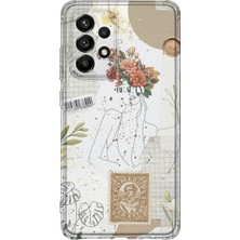 Lelia Samsung Galaxy A32 Uyumlu Baskılı Şeffaf Telefon Kılıfı | Koleksiyon: Oneline Essence