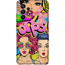 Lelia Samsung Galaxy A32 Uyumlu Baskılı Şeffaf Telefon Kılıfı | Koleksiyon: Queenmode Femme