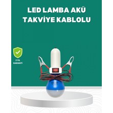 Marsilyan Aküden Çalışan 12v Led Ampul Taşınabilir Kullanım