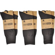 Design Erkek Natural Organik Naylonsuz Dikişsiz Çorap 12'li