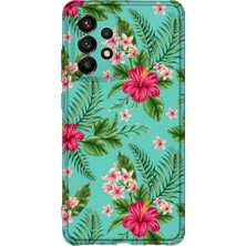 Lelia Samsung Galaxy A32 Uyumlu Baskılı Şeffaf Telefon Kılıfı | Koleksiyon: Floraluxe Botanica