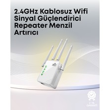 K-yonlineticaret Yüksek Hızlı Parazit Önleyici Wifi Repeater Router - KY002K-6PPMK4