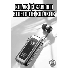 K-yonlineticaret Makaralı Bluetooth Kulaklık Kulak Içi Dijital Göstergeli Yüksek Ses Kaliteli - KY002K-6PQVH1