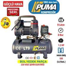 PremiumPort Yüksek Verimli 9 Lt Yağsız Kompresör, Güç ve Performans Bir Arada