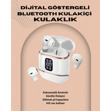 K-yonlineticaret Kulakiçi Bluetooth Kulaklık V5.3 – 4’lü Set Dijital Ekranlı Gürültü Engel - KY002K-6PRUJ