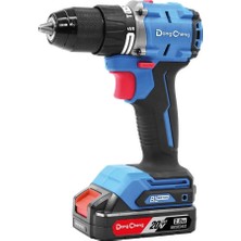 PremiumPort Güçlü 20V Şarjlı Matkap, 60NM Tork, Kömürsüz, Çok Fonksiyonlu, Akülü