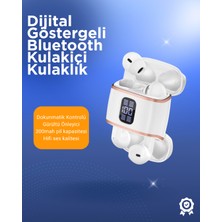K-yonlineticaret Bluetooth 5.3 Kulaklık – Kulakiçi Anc+Enc 4 Adet Set Dijital Göstergeli - KY002K-6PRUH1